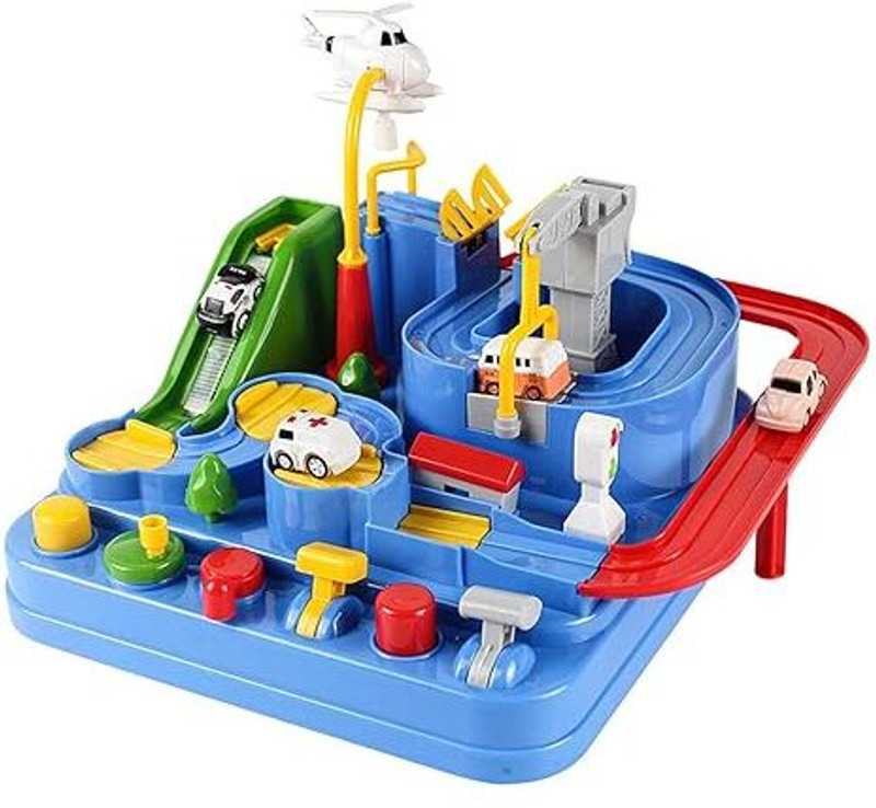 SHARNGA Car Adventure Toys Interactive Playset Parking for Vehicle Birthday Baby 2 Cars(Multicolor, Pack of: 1)