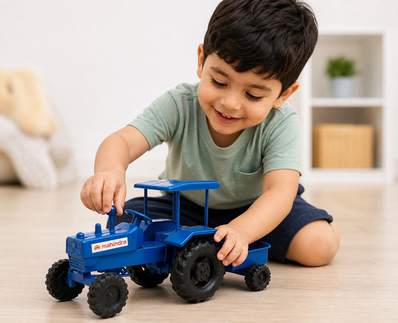 CraftedRoots Farm Tractor Toys For Kids(Multicolor, Pack of: 1)