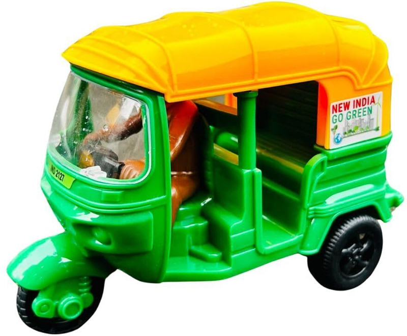 deepak badkur Push and Go Run Fast Auto Rickshaw Toy For Kids, Boys, Girls (Multicolor)(Blue, Pack of: 1)
