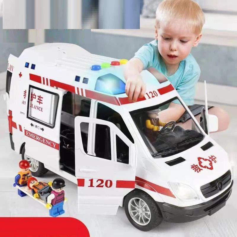 CountryLink Ambulance Light Music Simulation Model Toy Car(White, Pack of: 1)