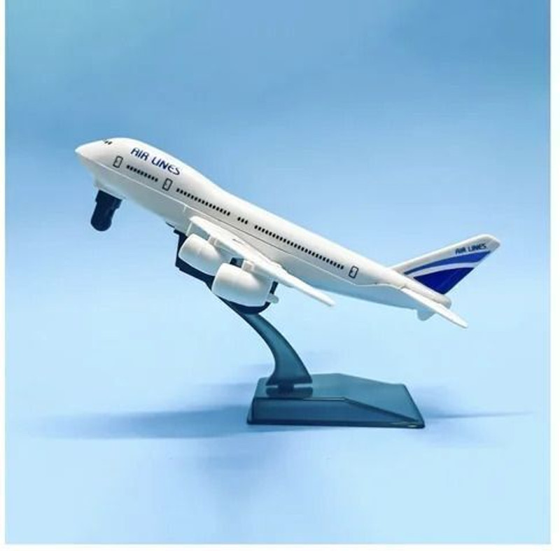 Goyal Trading Company Airplane Toy with Stand for Kids | Die-Cast Model Jet Aircraft(White, Pack of: 1)