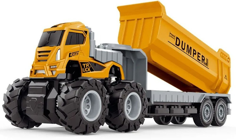 DEUSON ECOM Dumper Construction Toy Truck Tractor Truck Toys for Kids(Blue, Pack of: 1)
