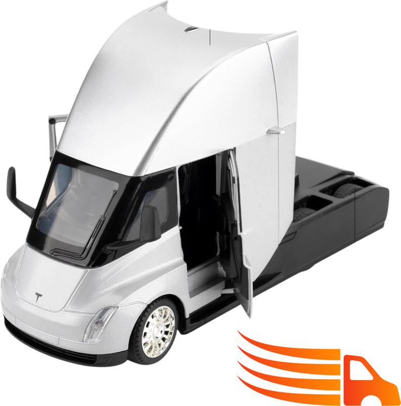 Zuuluzrs New Tesla Toy Truck Semi Truck Head Diecast Pullback Model Toy(Silver, Pack of: 1)