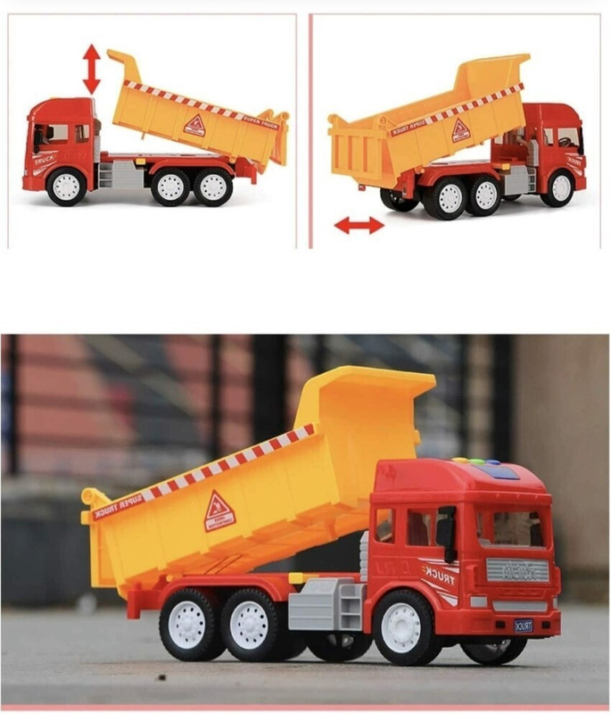radhey preet Friction Power Version Dumper Truck With Light & Sound RP1115(Multicolor, Pack of: 1)