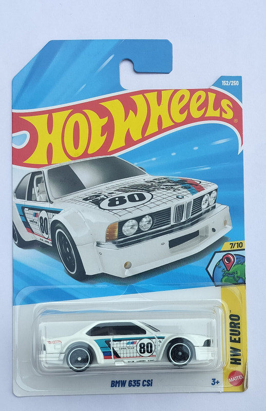HOT WHEELS HW EURO 7/10 BMWW635 CSI TOY CAR(White, Pack of: 1)