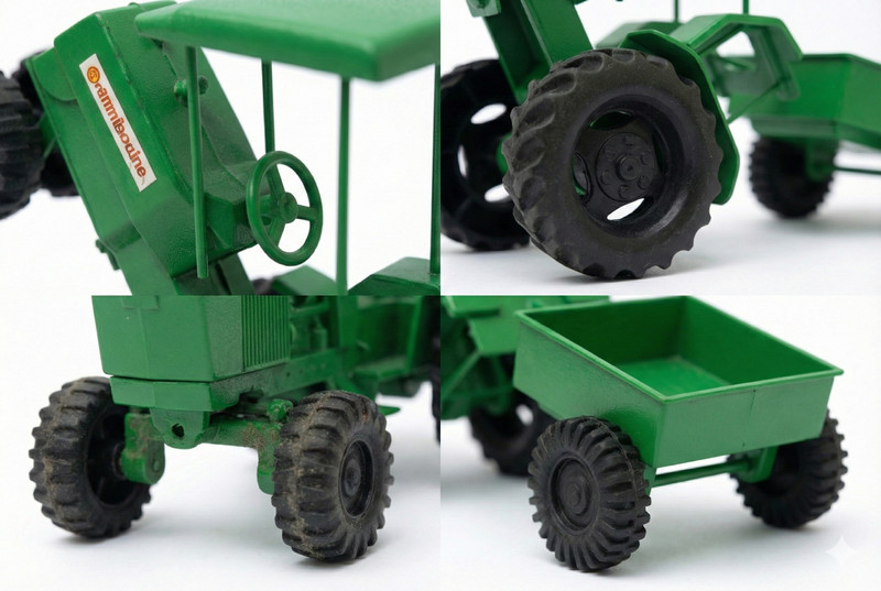 CraftedRoots Kids Agricultural Tractor Trolley Toy Vehicle(Green, Pack of: 1)