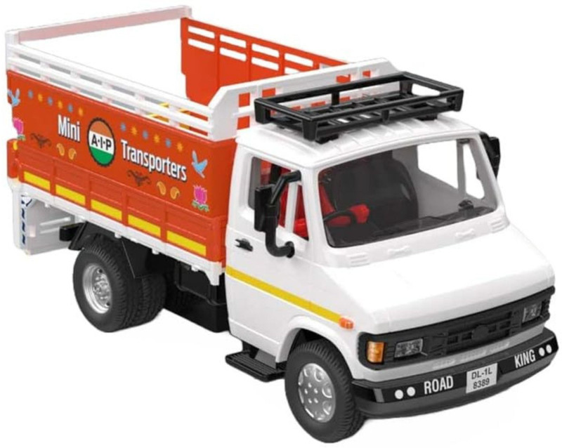 PLAYSPHERE Mini Transporter TUF-07 Pull Back Toy Truck for Kids | High Deck Cargo Vehicle(Multicolor, Pack of: 1)
