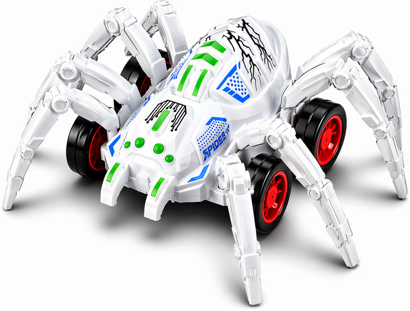 Pkart Spider Design Friction Powered Toy Car with Moving Legs for Kids(White, Pack of: 1)