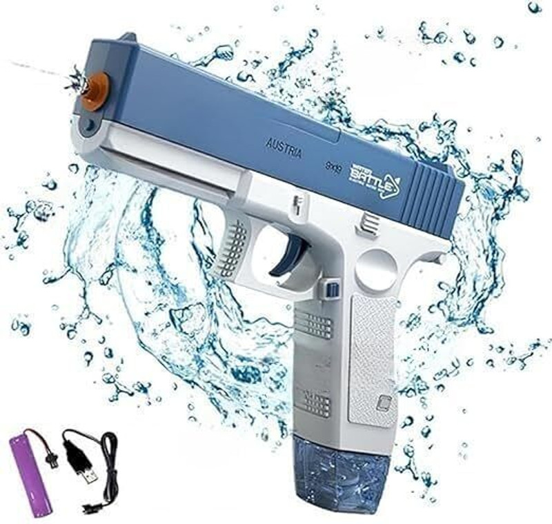 KIDDOVATE Electric Water Gun with Rechargeable Battery | High Pressure Water Blaster Toy(Multicolor, Pack of: 1)