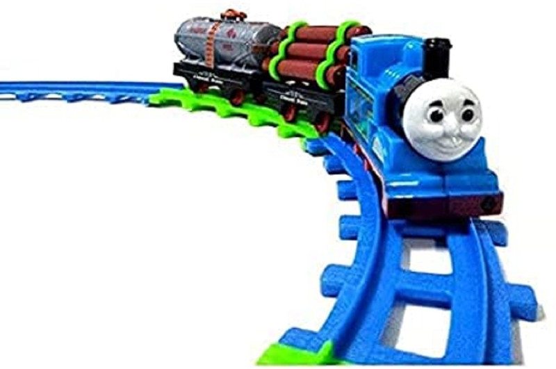 Skstore Thomas Train Kids Track Set Plastic Battery Operated Adventure Train Set(Multicolor, Pack of: 1)