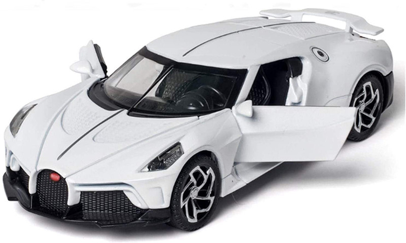 COELON 132 Bugatti LA Voiturette Die cast Metal Toy car with Light, Music Toys for Kids(White, Pack of: 1)
