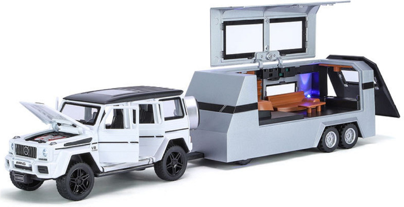 UKAXA Ben Haodi B3238 132 Big G63 RV Withe toy(Multicolor)