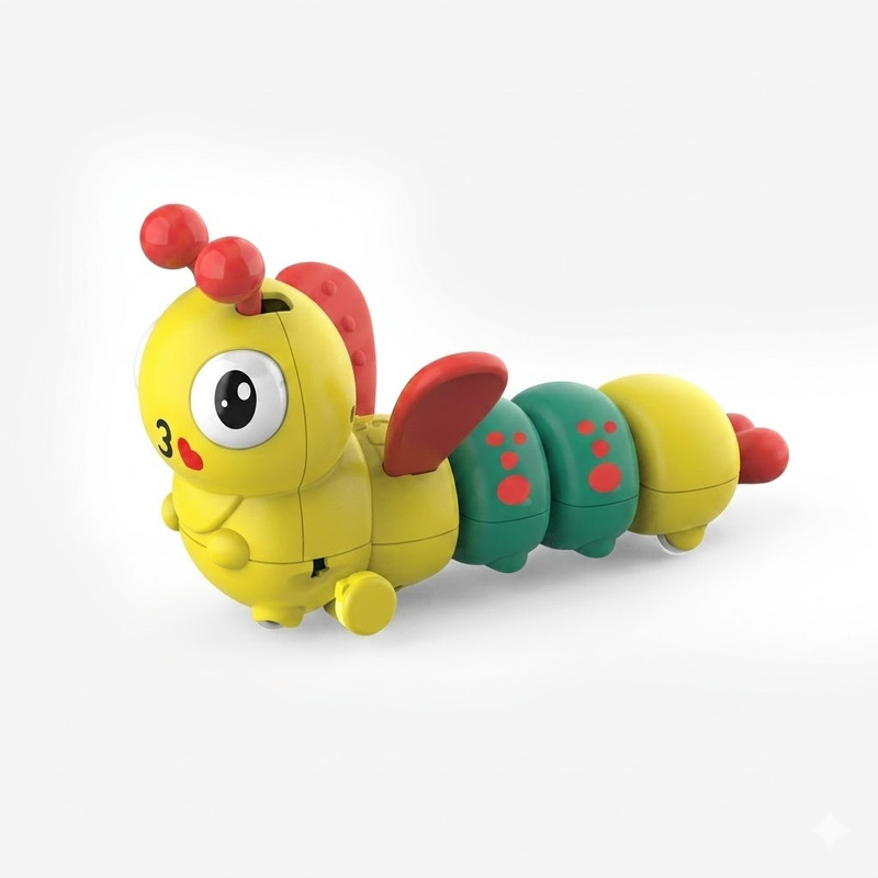 PAHALTOY Cute Caterpillar Wind-Up Key Operated Moving Toy.(Multicolor, Pack of: 1)