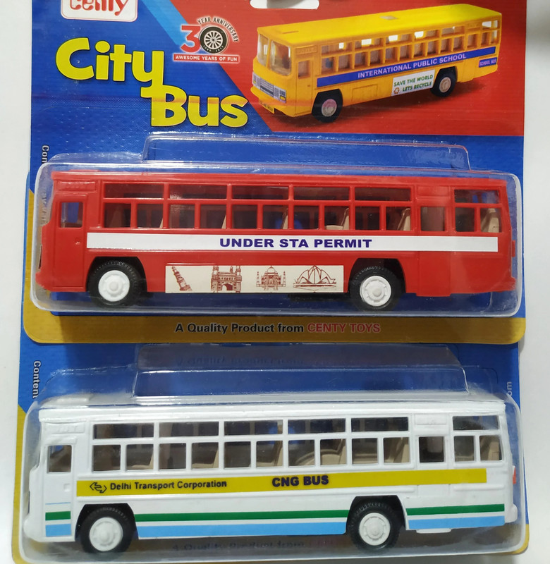 WooZee NEW_CITY BUS Combo pack of 2_52(White, Red, Pack of: 2)