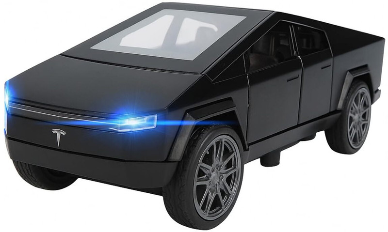 VTOJA Diecast Tesla Car Model 1:36 Scale Alloy Car with Light Sound Pull-Back Action(Black, Pack of: 1)