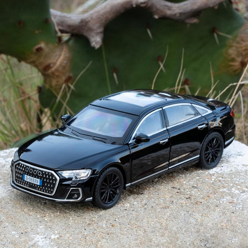 Zuuluzrs 1/32 audi A8 model Car Toy With Openable Doors(White, Black, Pack of: 1)
