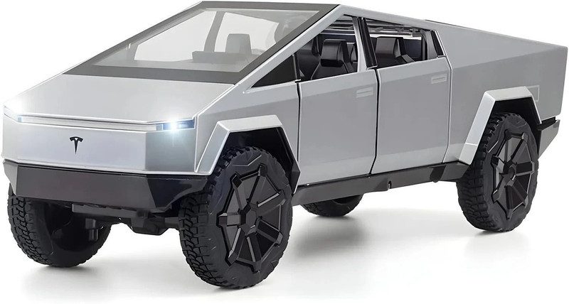 Time 2 toys Exclusive Alloy Metal Pull Back Die-Cast Tesla Cyber Truck Toy for Kids(Silver, Pack of: 1)