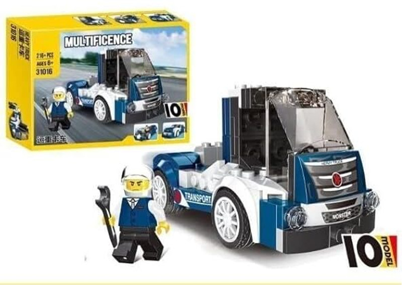 Bestie Toys Kids Heavy Truck Building Block Toys,Construction Kit, STEM Learning Building Br(Multicolor)