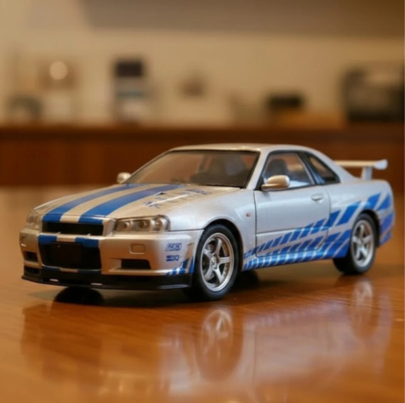 Ragiluxe GTRCar New 1:32 scale Nissan Skyline R34 Diecast Car Models Toys Metal Car(Multicolor, Pack of: 1)