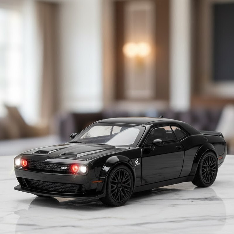 GKNEX 1:32 Dodge Challenger Toy Car with Light & Sound for Kids(Multicolor, Pack of: 1)