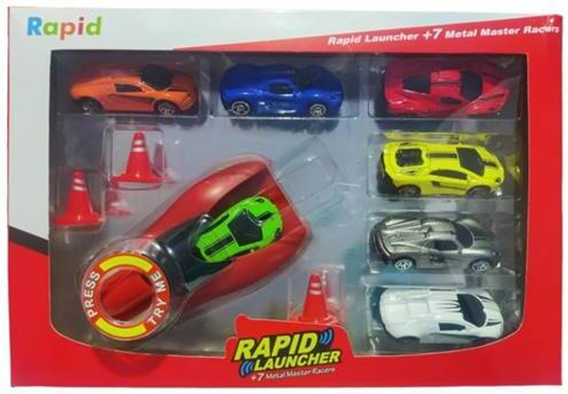 VD TOY'S Kids Rapid launcher car with 7 metal master racer(Multicolor, Pack of: 1)