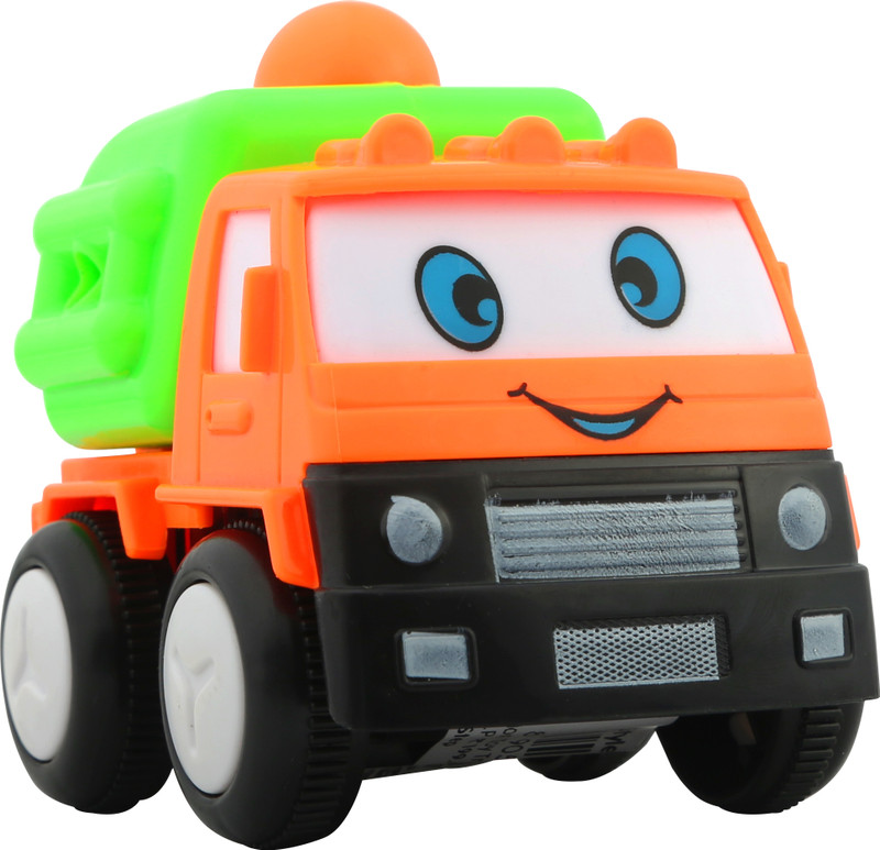 1st Step Trucks Friction/Push & Go/Friction Powered Toy(Orange, Pack of: 1)