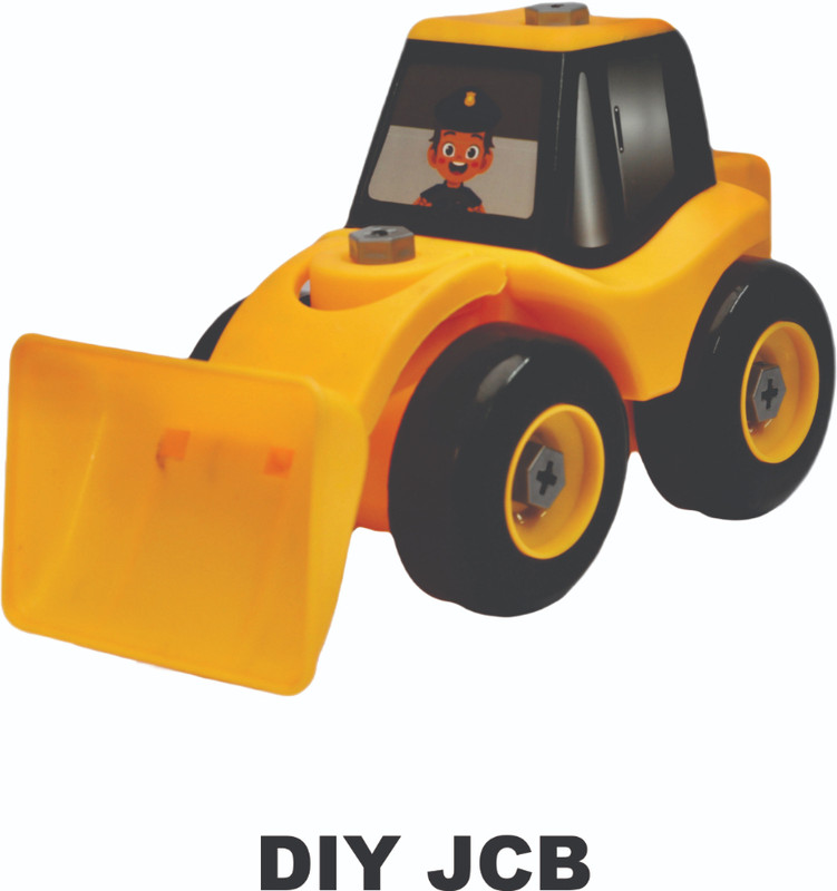 Angel Kids Pull Back Construction Bulldozer with Screwdriver Tool Pretend Play Toy for Kids(Yellow, Pack of: 1)