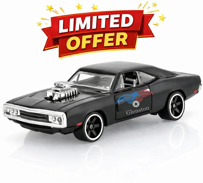 Glenston 1:64 FF7 Model Car, Metallic Finish, Manual Operation, Ages 3 Years and Up(Black, Pack of: 1)