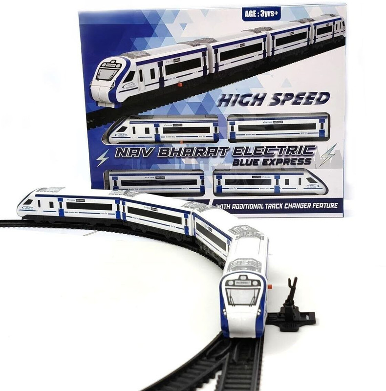 Kidz N Toys Toy Train Vande Bharat Bullet Train Set for Kids – Big Size Battery Operated(Multicolor)