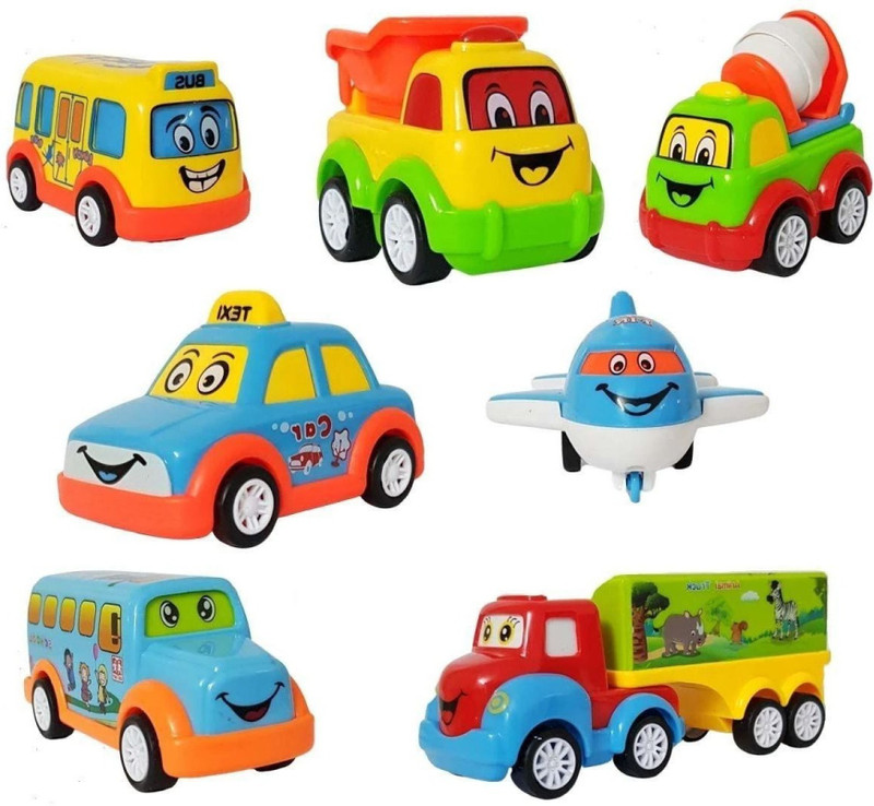 COELON Unbreakable Cars Toy for Boy Push and Go-CLN5(Multicolor, Pack of: 7)