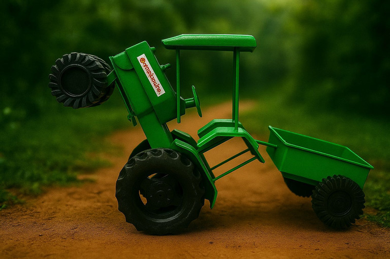 CraftedRoots New Tractor Trolley Toys For Kids In Multicolour(Multicolor, Pack of: 1)