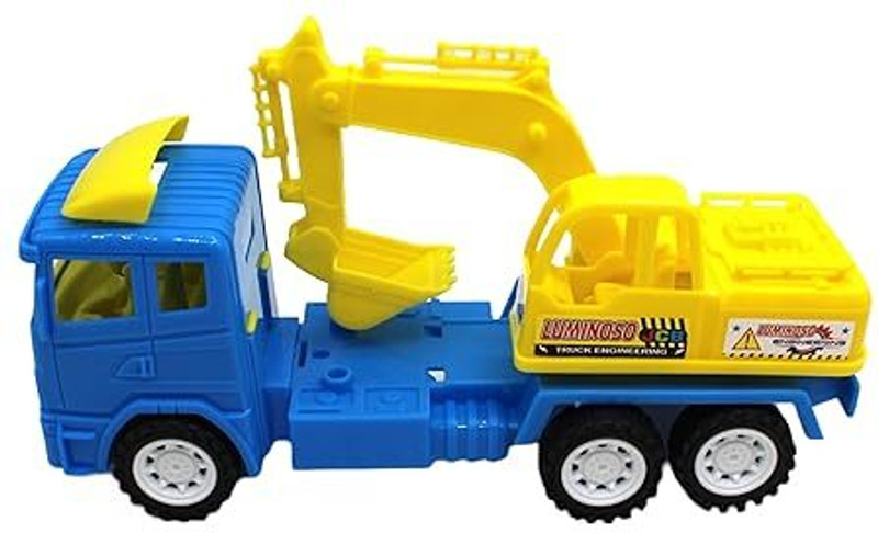 deepak badkur Push and Go Toy for Kids, JCB Truck Excavator Truck Toy(Made In India).(Multicolor, Pack of: 1)