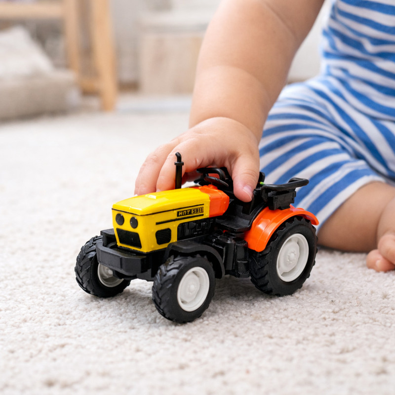 Meetul Enterprise Friction Tractor Toy Car For Kids 2+ Age Group(Multicolor, Pack of: 1)