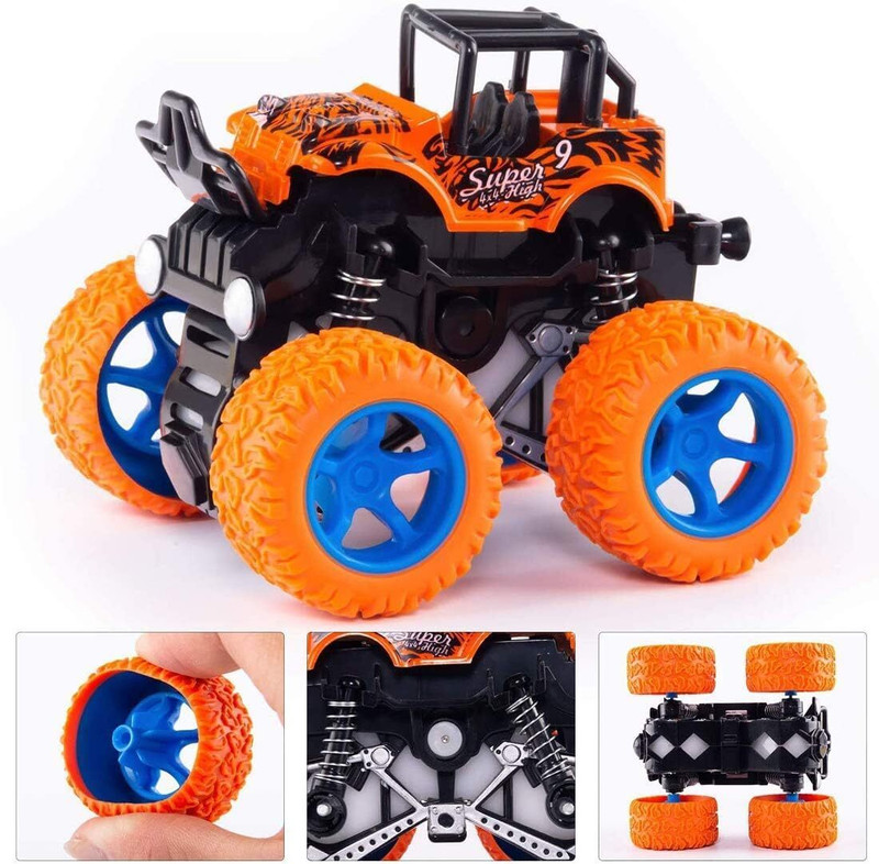 KELOSK Monster Car Toy for Kids Car Toy for Kids Mini Racing Car Toy Truck Toy for Kids(Multicolor, Pack of: 1)