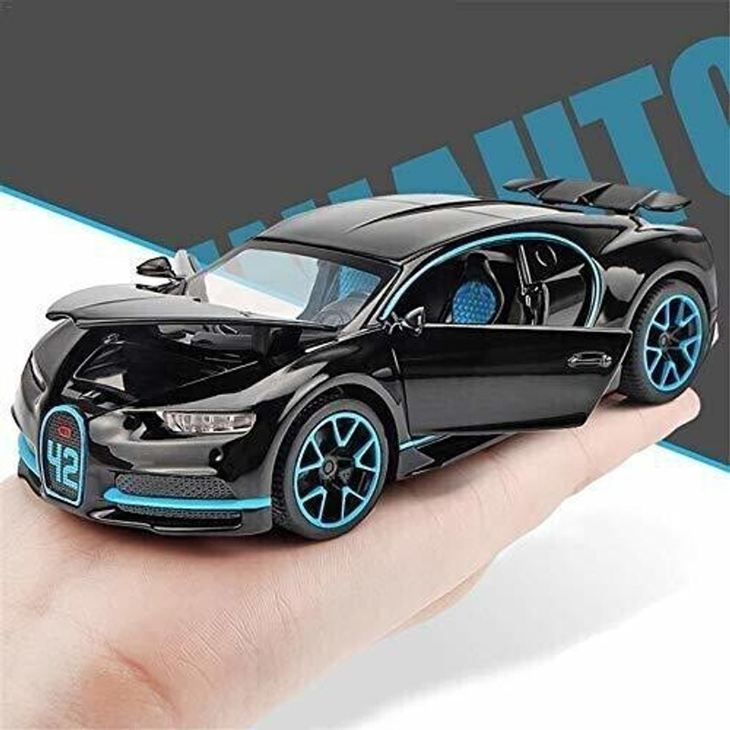 Galactic New 1:32 Scale Bugatti Chiiron Die cast Alloy Metal Luxury Car Model Pull Back Car for Children Toys (5 Design Available 1 Design Sending)(Multicolor, Pack of: 1)