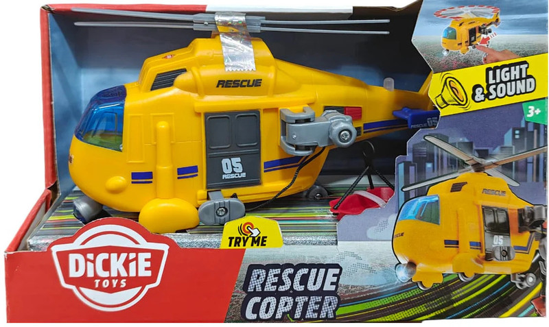 Dickie Rescue Copter Toy Car(Multicolor, Pack of: 1)