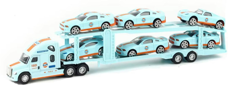 kitmeer Diecast Truck Transport Container Vehicle with Light Pull Back truck(SKYBLUE`, Pack of: 1)