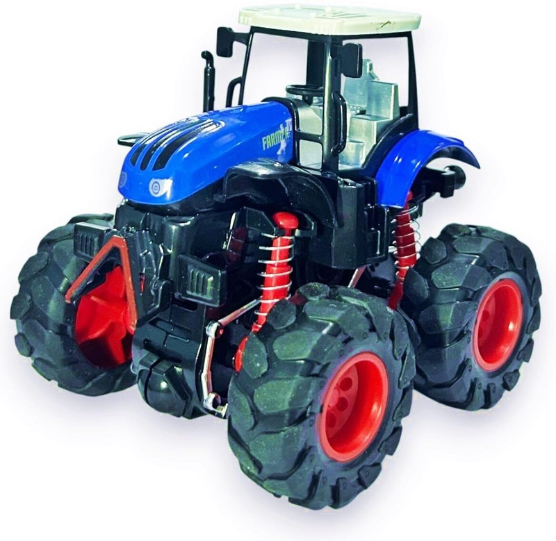 Super Toy Friction Powered Die-Cast Tractor Toy 4WD 360 Flip Stunt Car for Kids(Multicolor, Pack of: 1)