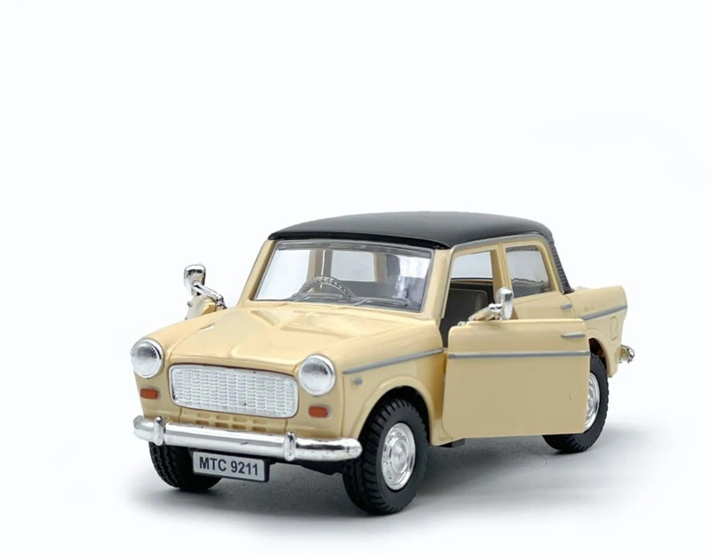 Sheel Fiat Queen 70 Padmini Toy car size 12cm with Pull Back Action(Multicolor, Pack of: 1)