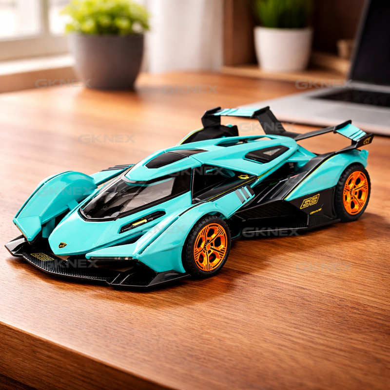 GKNEX 1:32 Lamborghini Sian Diecast Pull Back Toy Car With Lights, Sound for kids(Multicolor, Pack of: 1)