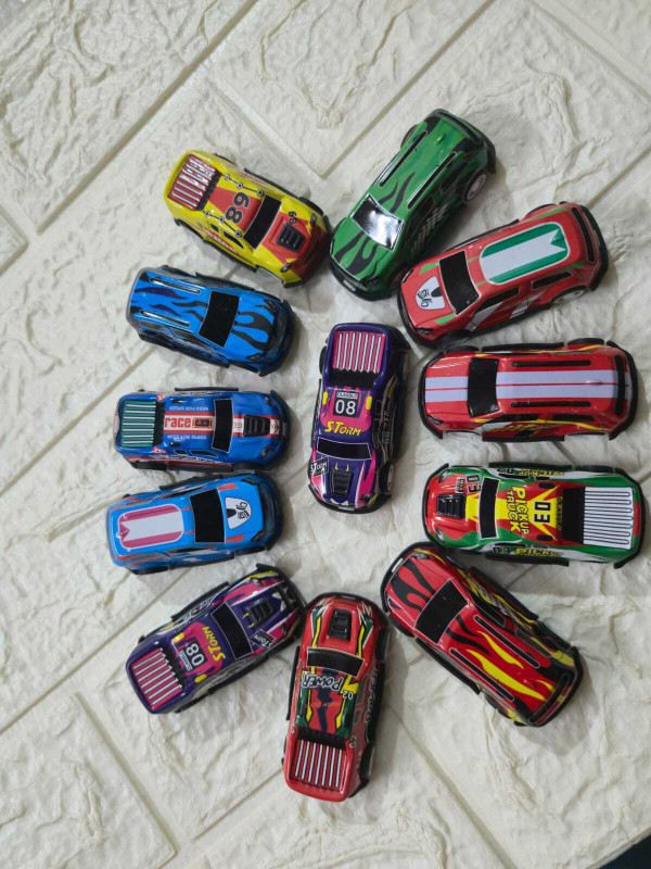 Adhira Toys Unbreakable Alloy Metal Pull Back Mini Die Cast Race Car Set For Kids 124(Multicolor, Pack of: 12)