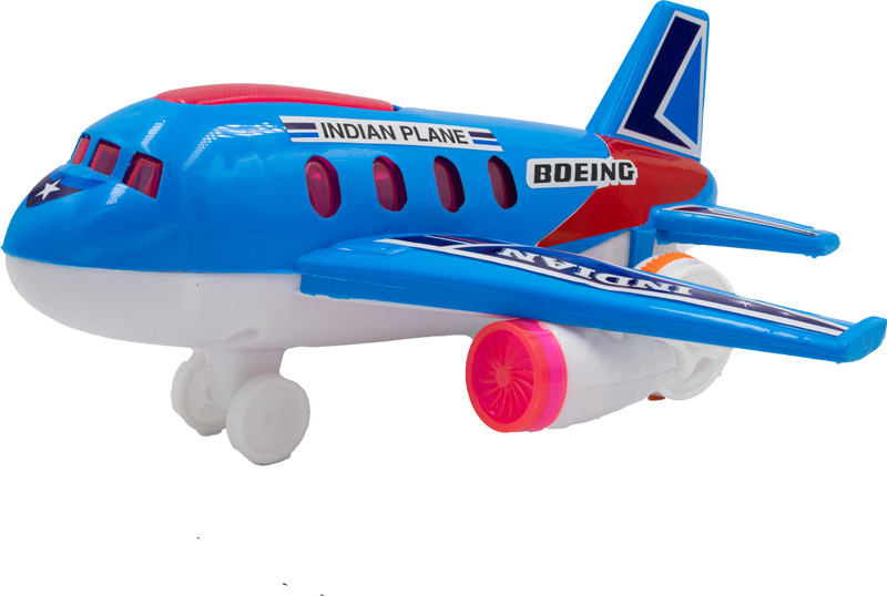 Toy Bharat Indian Plane |Friction Power Toys | Best Gift For 3+Years Kids(Blue, Pack of: 1)