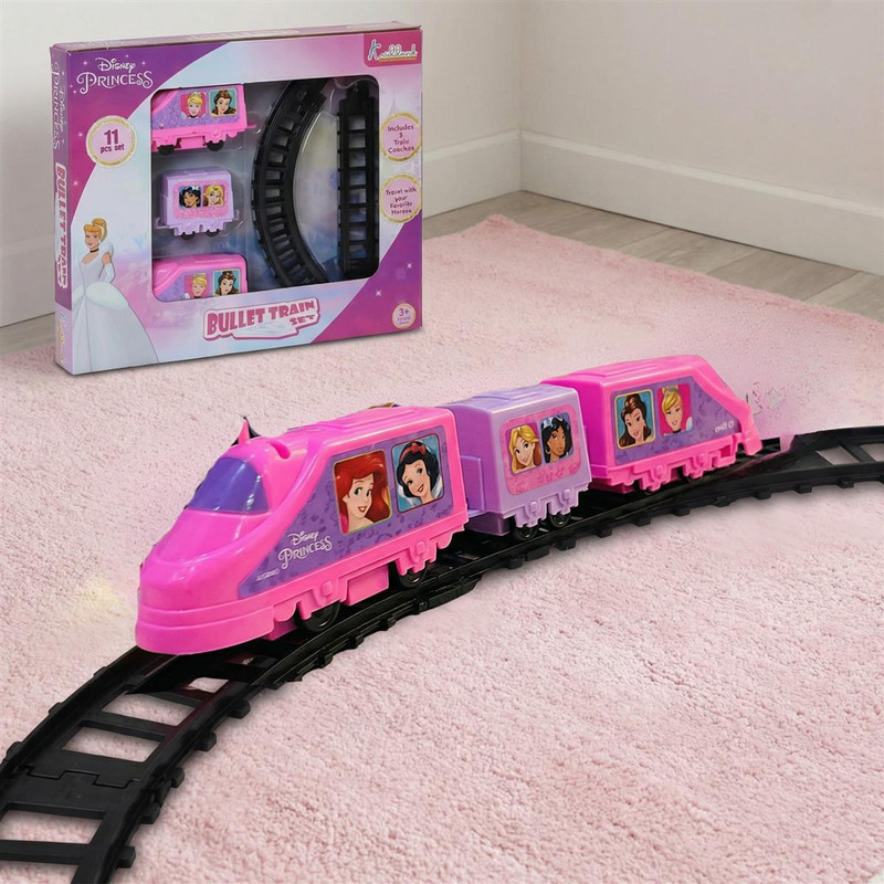 Kriiddaank Disney Princess Miniature Fairytale Train Set(Pink)