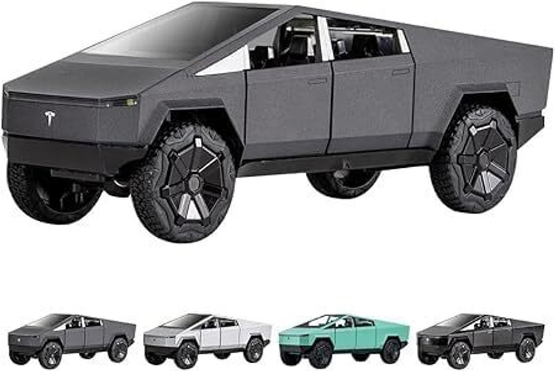 FLYSKY 1:36 Tesla Cyber Truck Model Car Exclusive Alloy Metal Pull Back Die-cast Car(Multicolor)