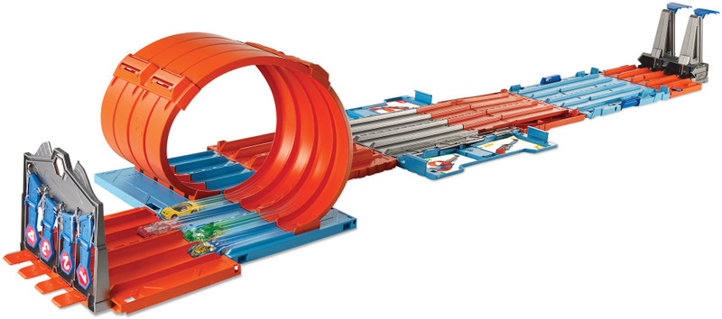 HOT WHEELS Race Crate with 3 Stunts in 1 Set Portable Storage(Multicolor)