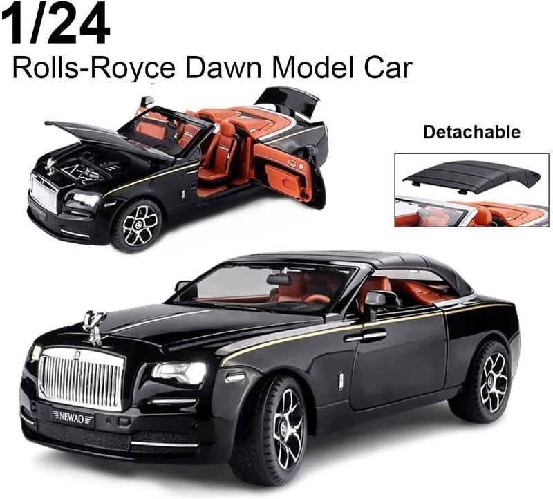 Arizuul 1:24 Rolls Royce Dawn Classic Toy Car Model(Black, White, Blue, Purple, Pack of: 1)