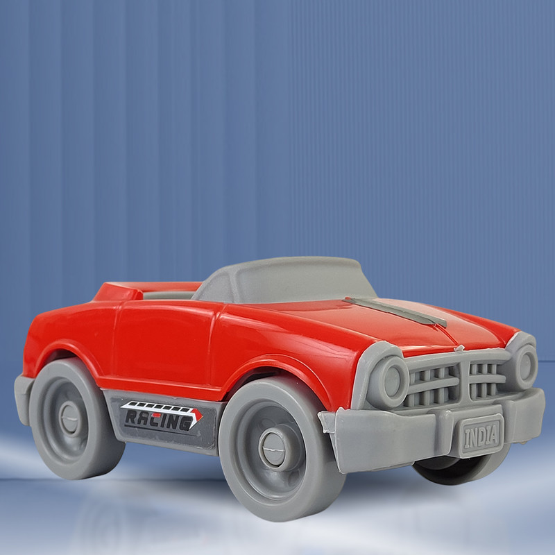 Buddynjoy Dinky Car Plastic Die Cast Pull & Push Vehicle Racing Cars Toys For 1+ Year Kids(Red, Pack of: 1)