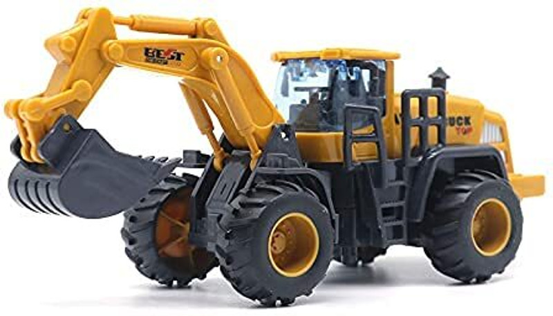 ZHASK Exclusive Construction JCB Friction Power Wheels Toys for Kids(Yellow, Pack of: 1)