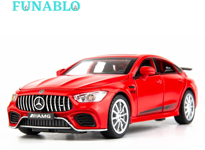 FUNABLO Benz AMG GT63 Model Car Zinc Alloy Diecast Collectible Toy(Red)