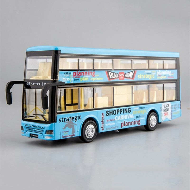 SOVIEXA Die-cast Toy Bus For Kids Metal BL SV(Blue, Pack of: 1)